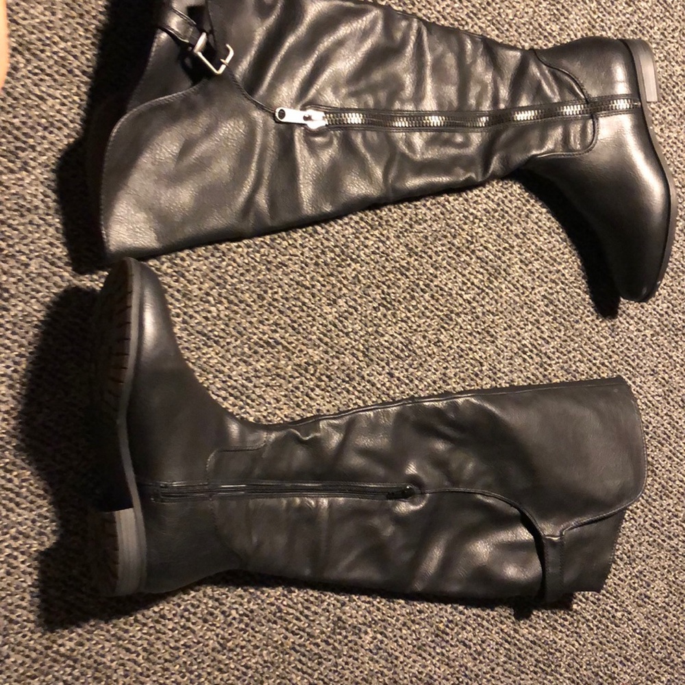 Black over the knee boots